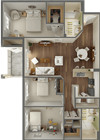 Halsey Floor Plan Halsey Floor Plan at Heritage Cove, Florida